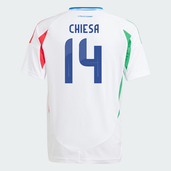 2024 Federico Chiesa Italy Away Men's Soccer Jersey - Click Image to Close