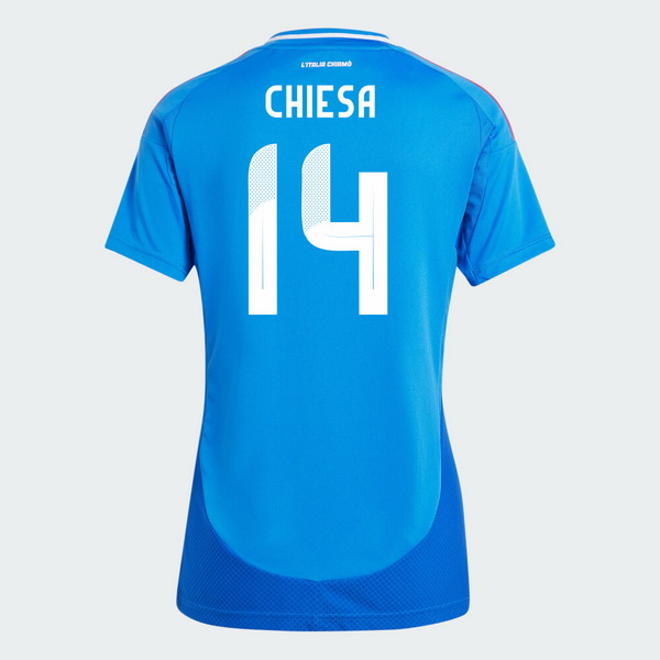 2024 Federico Chiesa Italy Home Women's Soccer Jersey