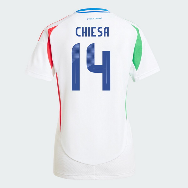 2024 Federico Chiesa Italy Away Women's Soccer Jersey - Click Image to Close