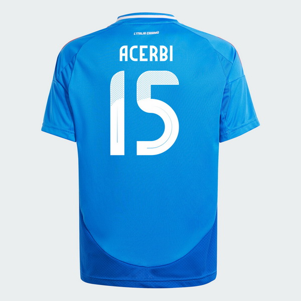 2024 Francesco Acerbi Italy Home Men's Soccer Jersey