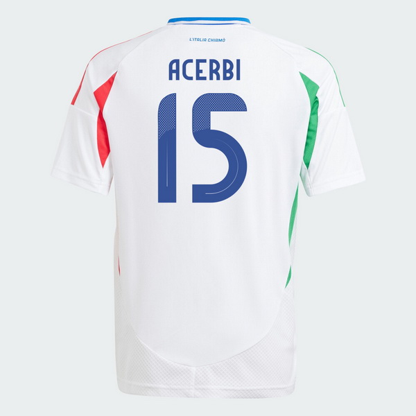 2024 Francesco Acerbi Italy Away Men's Soccer Jersey