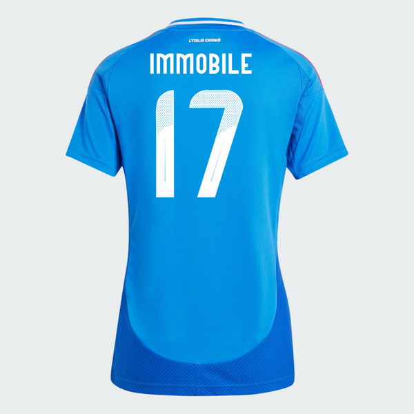 2024 Ciro Immobile Italy Home Women's Soccer Jersey - Click Image to Close