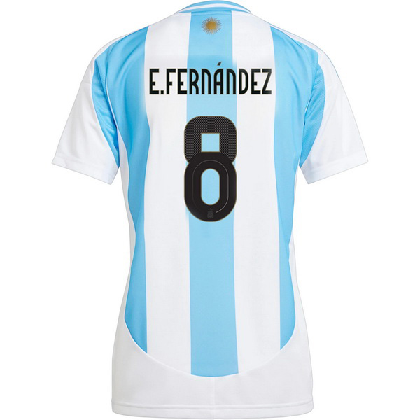 2024 Enzo Fernandez Argentina Home Women's Soccer Jersey - Click Image to Close
