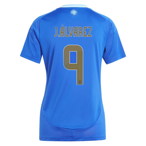 2024 Julian Alvarez Argentina Away Women's Soccer Jersey - Click Image to Close