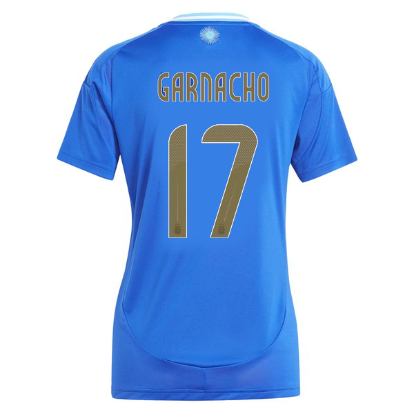 2024 Alejandro Garnacho Argentina Away Women's Soccer Jersey - Click Image to Close