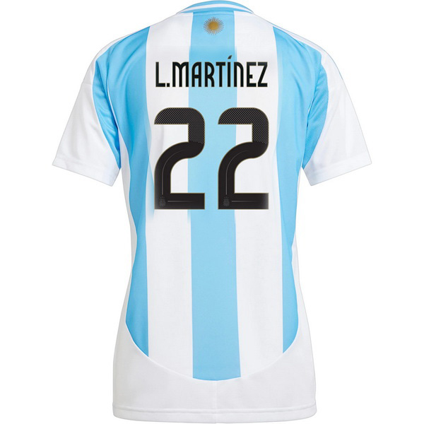 2024 Lautaro Martinez Argentina Home Women's Soccer Jersey