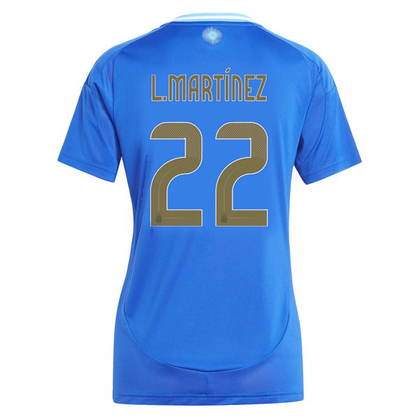 2024 Lautaro Martinez Argentina Away Women's Soccer Jersey - Click Image to Close