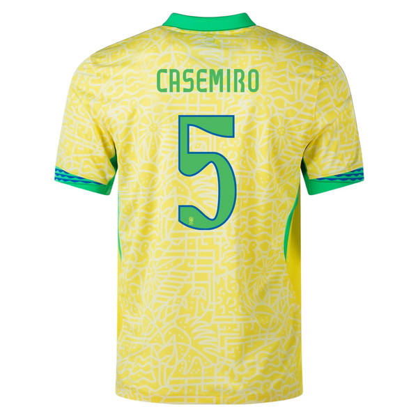 2024 Casemiro Brazil Home Men's Soccer Jersey