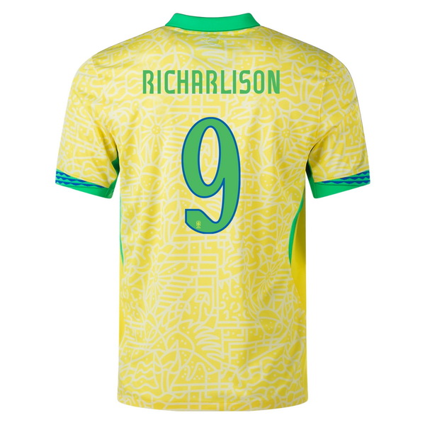 2024 Richarlison Brazil Home Men's Soccer Jersey
