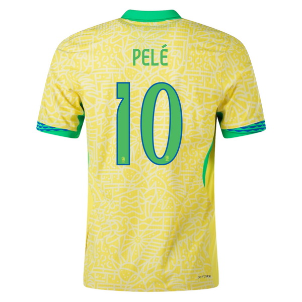 2024 Pele Brazil Home Men's Soccer Jersey - Click Image to Close
