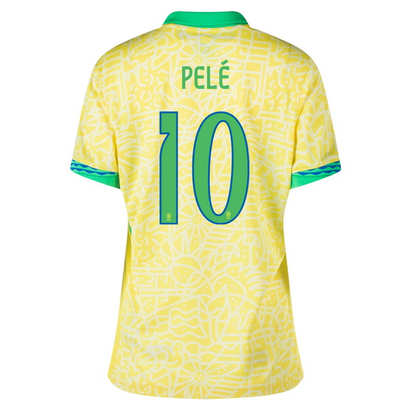 2024 Pele Brazil Home Women's Soccer Jersey - Click Image to Close