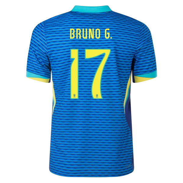 2024 Bruno Guimaraes Brazil Away Men's Soccer Jersey - Click Image to Close
