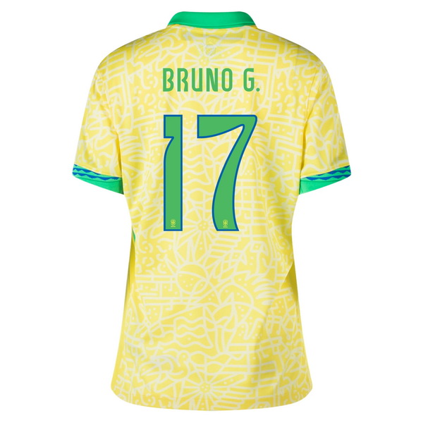 2024 Bruno Guimaraes Brazil Home Women's Soccer Jersey