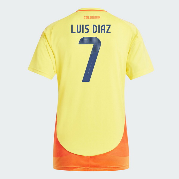2024 Luis Diaz Colombia Home Women's Soccer Jersey - Click Image to Close