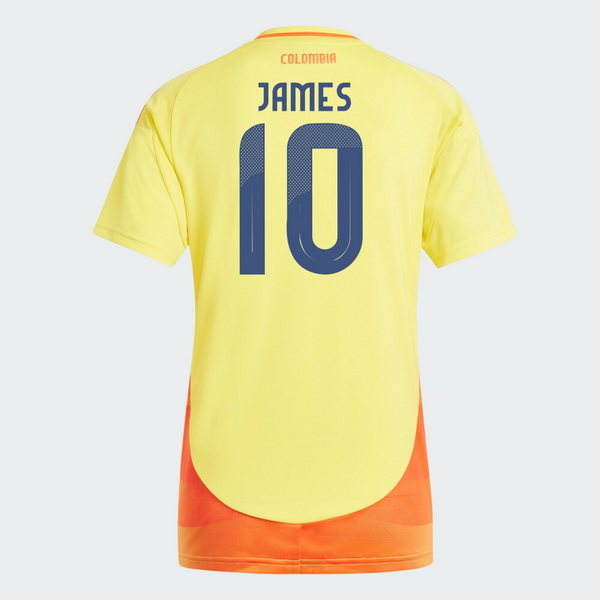 2024 James Rodriguez Colombia Home Women's Soccer Jersey