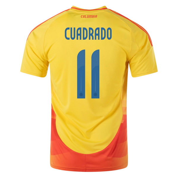 2024 Juan Cuadrado Colombia Home Men's Soccer Jersey