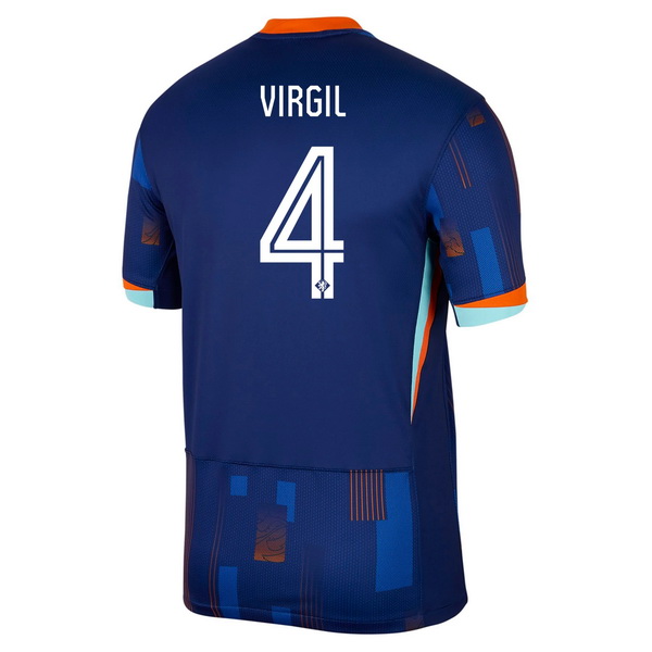 2024 Virgil Van Dijk Netherlands Away Men's Soccer Jersey