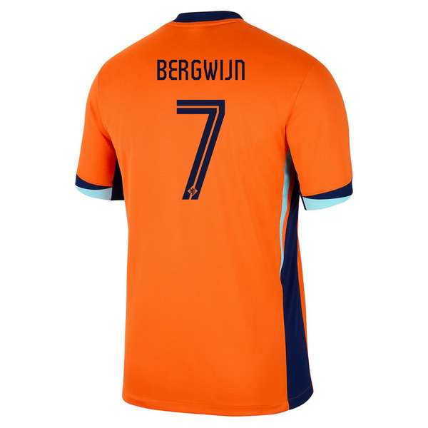 2024 Steven Bergwijn Netherlands Home Men's Soccer Jersey - Click Image to Close