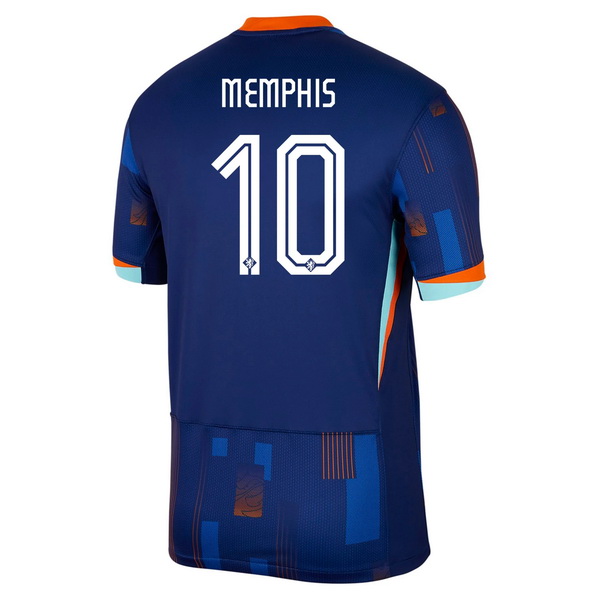 2024 Memphis Depay Netherlands Away Men's Soccer Jersey - Click Image to Close