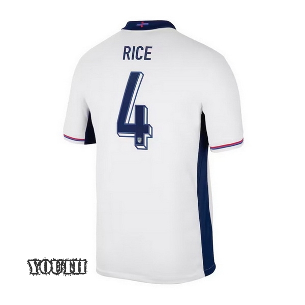 2024 Declan Rice England Home Youth Soccer Jersey - Click Image to Close