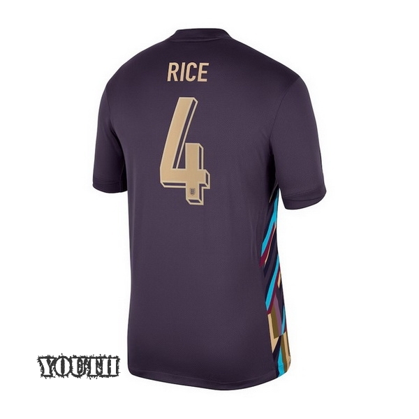 2024 Declan Rice England Away Youth Soccer Jersey - Click Image to Close