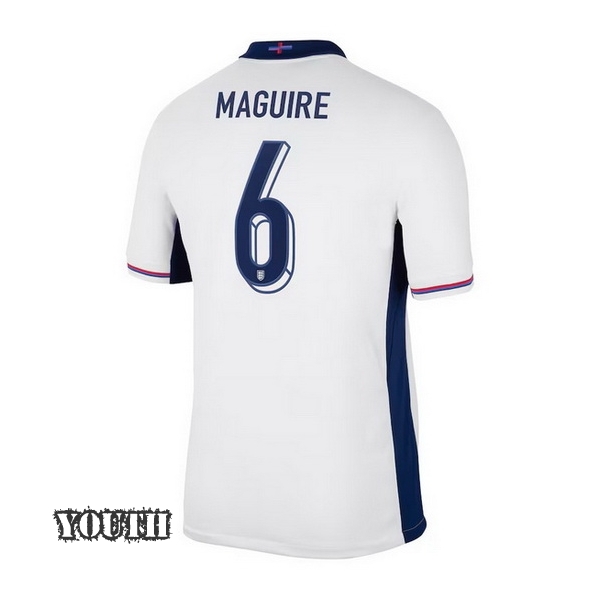 2024 Harry Maguire England Home Youth Soccer Jersey