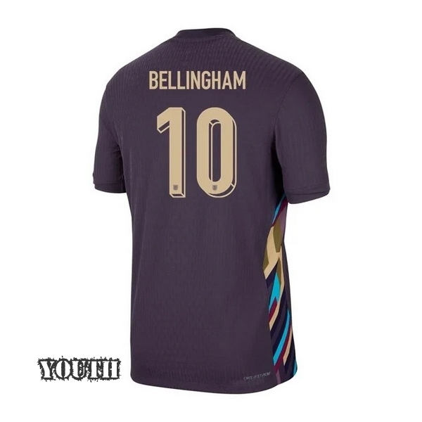 2024 Jude Bellingham England Away Youth Soccer Jersey