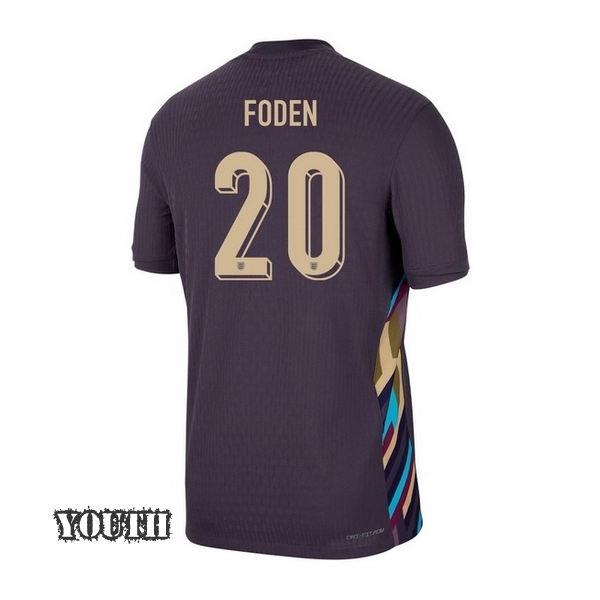 2024 Phil Foden England Away Youth Soccer Jersey