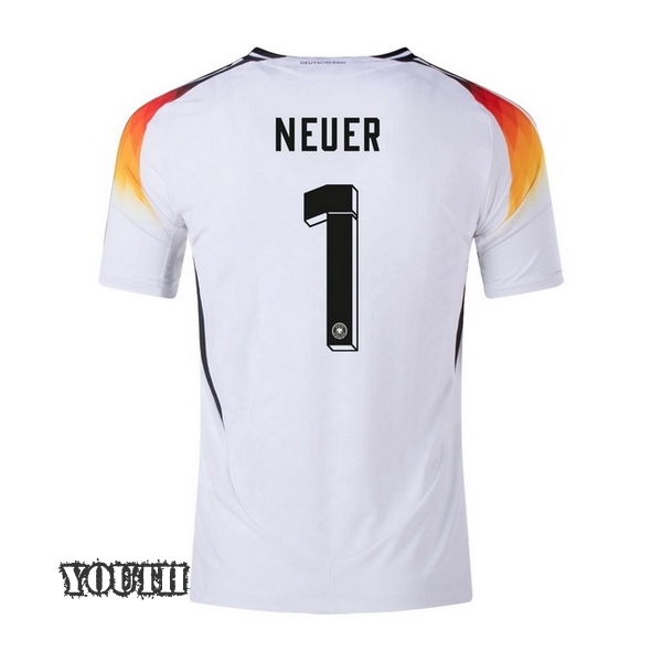 2024 Manuel Neuer Germany Away Youth Soccer Jersey - Click Image to Close