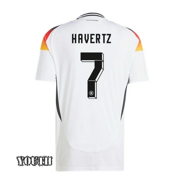 2024 Kai Havertz Germany Away Youth Soccer Jersey - Click Image to Close
