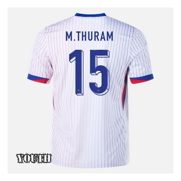 2024 Marcus Thuram France Away Youth Soccer Jersey - Click Image to Close