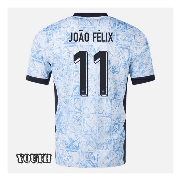 2024 Joao Felix Portugal Away Youth Soccer Jersey