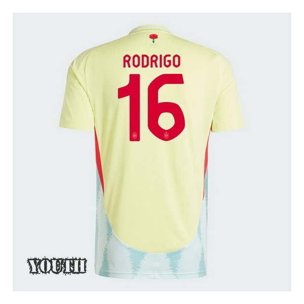 2024 Rodrygo Spain Away Youth Soccer Jersey - Click Image to Close