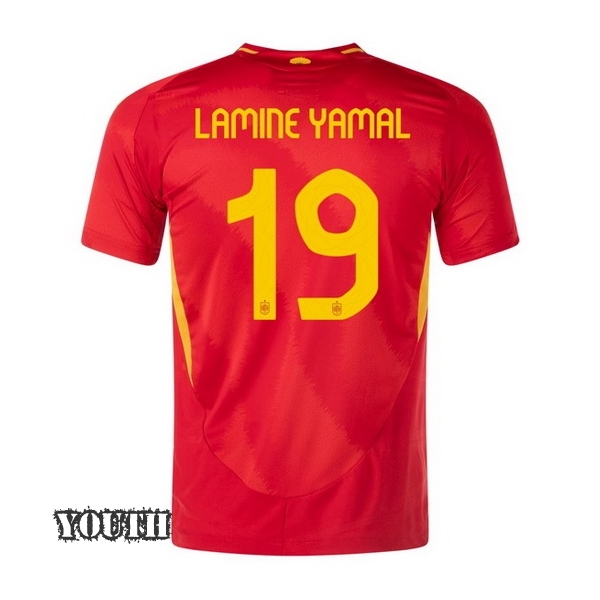 2024 Lamine Yamal Spain Home Youth Soccer Jersey