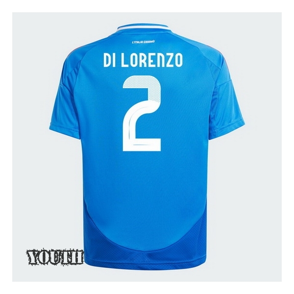 2024 Giovanni Di Lorenzo Italy Home Youth Soccer Jersey - Click Image to Close
