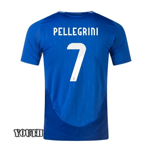 2024 Lorenzo Pellegrini Italy Home Youth Soccer Jersey - Click Image to Close