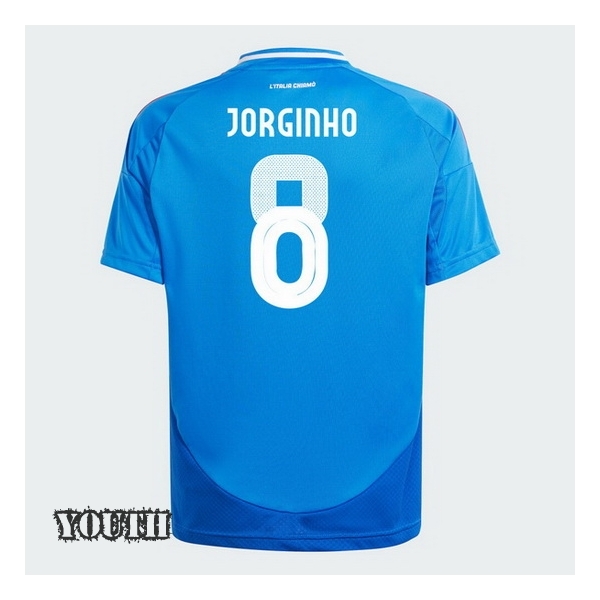 2024 Jorginho Italy Home Youth Soccer Jersey