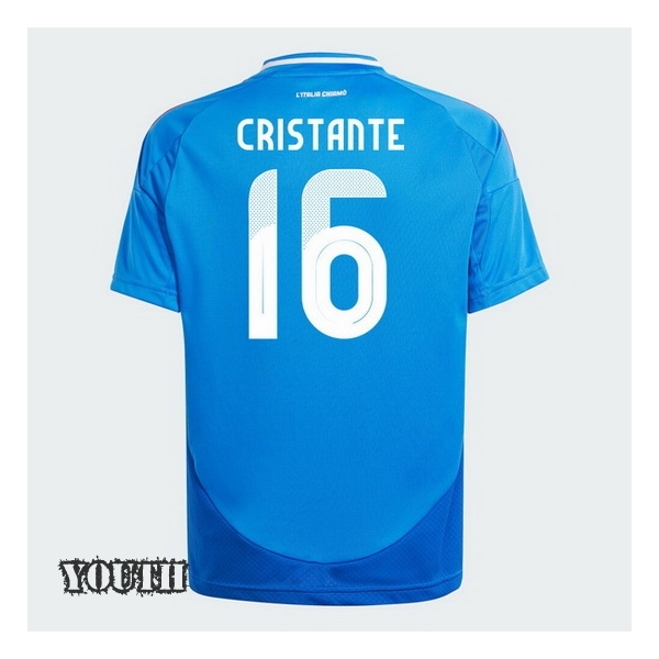 2024 Cristante Italy Home Youth Soccer Jersey