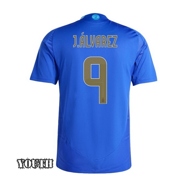 2024 Julian Alvarez Argentina Away Youth Soccer Jersey - Click Image to Close