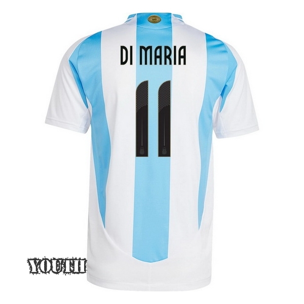 2024 Angel Di Maria Argentina Home Youth Soccer Jersey