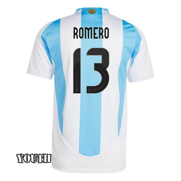 2024 Cristian Romero Argentina Home Youth Soccer Jersey