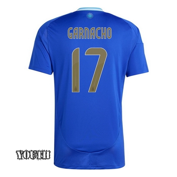 2024 Alejandro Garnacho Argentina Away Youth Soccer Jersey