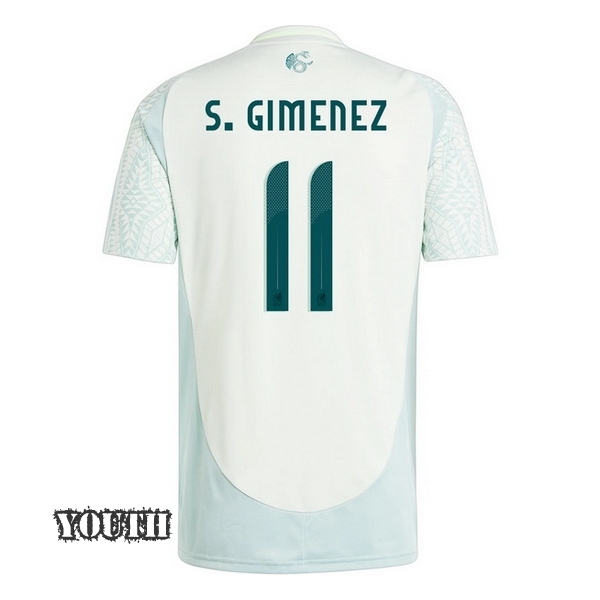 2024 Santiago Gimenez Mexico Away Youth Soccer Jersey