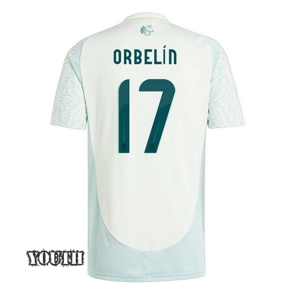 2024 Orbelin Pineda Mexico Away Youth Soccer Jersey - Click Image to Close