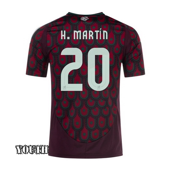 2024 Henry Martin Mexico Home Youth Soccer Jersey - Click Image to Close