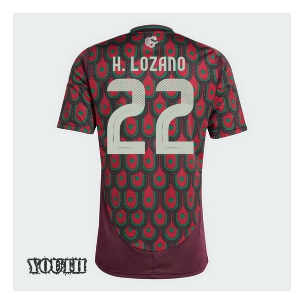 2024 Hirving Lozano Mexico Home Youth Soccer Jersey