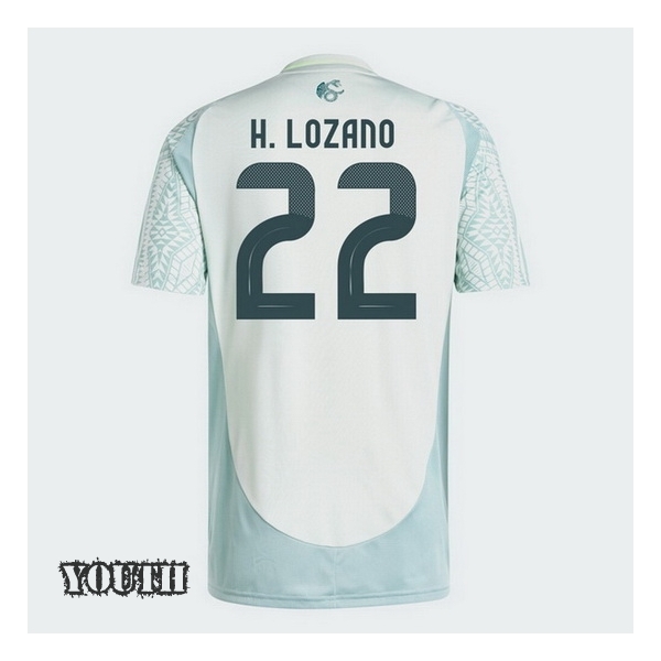 2024 Hirving Lozano Mexico Away Youth Soccer Jersey - Click Image to Close
