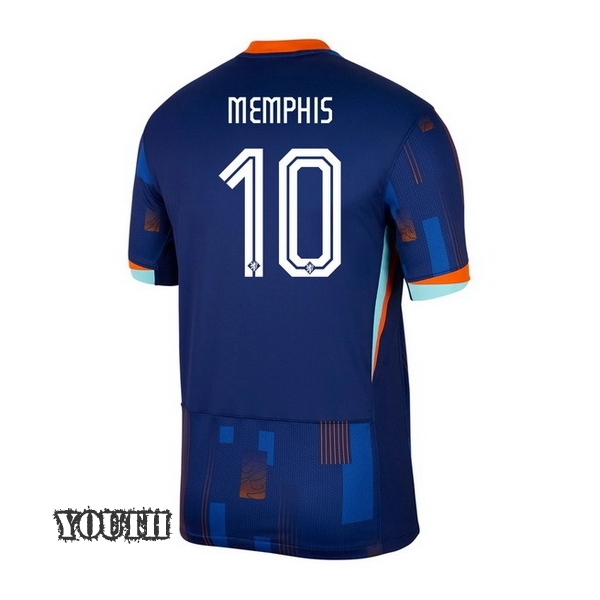 2024 Xavi Simons Netherlands Away Youth Soccer Jersey - Click Image to Close