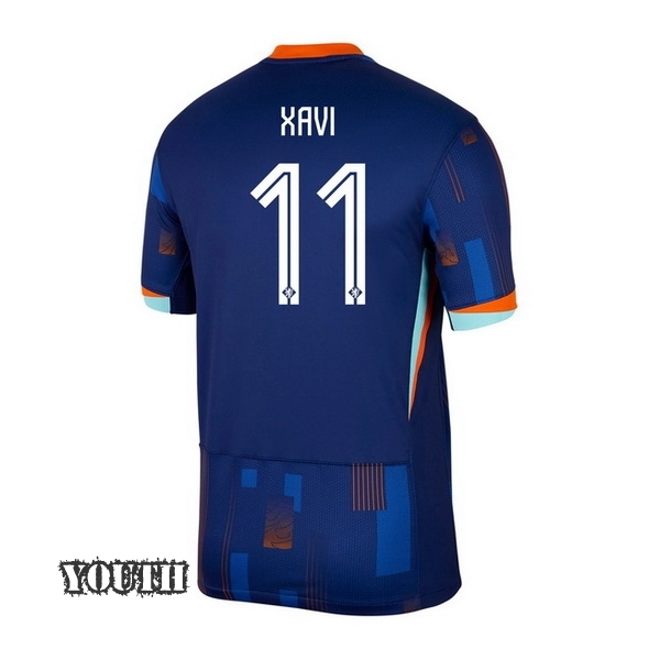 2024 Memphis Depay Netherlands Away Youth Soccer Jersey - Click Image to Close