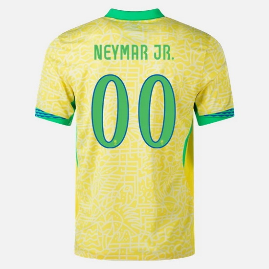 2024 Brazil Customized Home Men's Soccer Jersey - Click Image to Close